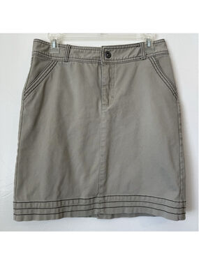 Cabela’s Cotton Khaki Chino Knee Length Skirt Size 6 Tan